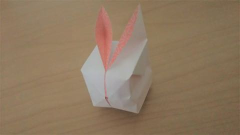 折り紙・うさぎ風船12