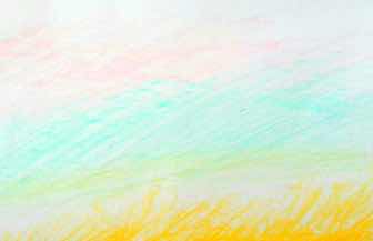 色鉛筆で描いた虹